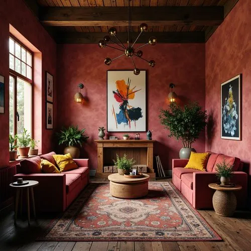 sitting room,bohemian art,gournay,fromental,interior decor,living room,livingroom,showhouse,interior decoration,interior design,loft,boho art style,decor,interiors,great room,moroccan pattern,contemporary decor,home interior,anthropologie,house plants