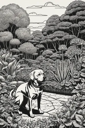 dog illustration,caatinga,lakeland terrier,cool woodblock images,dog poison plant,altiplano,dog drawing,dog hiking,swampy landscape,hand-drawn illustration,patterdale terrier,border terrier,book illustration,woodcut,jack russel,david bates,rhodesian ridgeback,bruno jura hound,dog line art,woodblock prints,Illustration,Black and White,Black and White 18