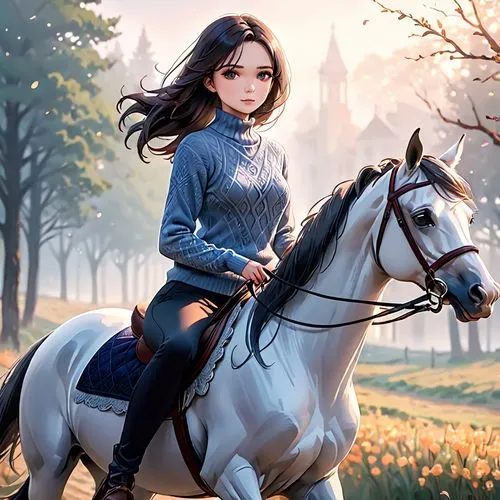 equestrian,horseback,epona,horseriding,horse riding,horseback riding,cuirassier,equestrianism,girl pony,equine,horsewoman,dream horse,joan of arc,riding lessons,galloping,fingon,pevensie,katara,play horse,a white horse,Anime,Anime,General