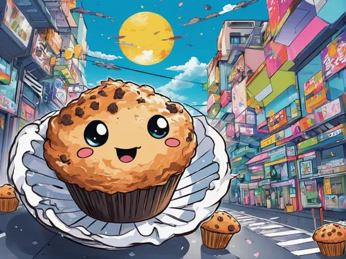 malasada,panettone,takoyaki,muffins,pan de muerto,cookie,korokke,chocolate chip cookie,colomba di pasqua,mooncake festival,raisin bread,bara brith,kawaii foods,kawaii food,moon cake,dorayaki,autumn cupcake,bakery,kawaii owl,cupcake background,Illustration,Japanese style,Japanese Style 04