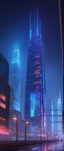 cybercity,guangzhou,shanghai,cybertown,coruscant,cyberport,cityscape,city at night,futuristic landscape,shangai,cyberpunk,megacorporations,chengli,chongqing,blue hour,harbin,shenzhen,fantasy city,metropolis,evening city,Conceptual Art,Sci-Fi,Sci-Fi 22