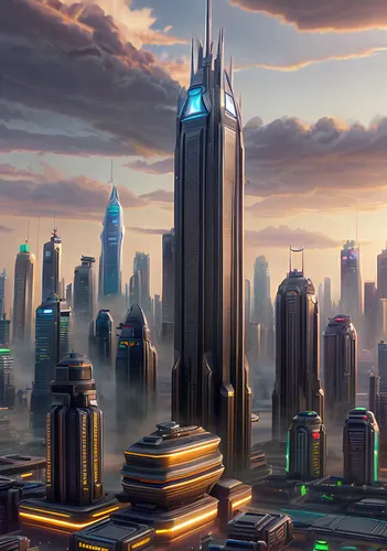 metropolis,futuristic landscape,futuristic architecture,city skyline,cityscape,city cities,skyline,dubai,fantasy city,sky city,black city,evening city,skyscrapers,city blocks,cities,business district,urban towers,city view,tall buildings,city buildings