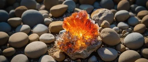 пусто,a little fire sitting on some rocks in the sand,firewalking,the eternal flame,fire and water,flame of fire,igniting,lava