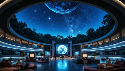 spaceship interior,katara,cupertino,delamar,futuristic art museum,ufo interior,sky space concept,asari,home of apple,streamwood,sybaris,blue room,blue spheres,planetariums,arcona,spaceship space,aqua studio,futuristic architecture,sanctum,spaceship