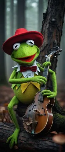 jazz frog garden ornament,frog background,banjo player,musician,kermit,frog king,cavaquinho,leaupepe,guitar player,jazz bass,running frog,pepe,banjo,green frog,jazzier,basmanny,man frog,woman frog,frog,orkestar,Art,Classical Oil Painting,Classical Oil Painting 36