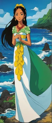 hula,moana,polynesian girl,luau,honolulu,mai tai,aloha,kalua,molokai,oahu,hawaiian food,maui,tiana,guam,kauai,hawaii,la gomera,napali,polynesian,frangipani,Illustration,Japanese style,Japanese Style 14