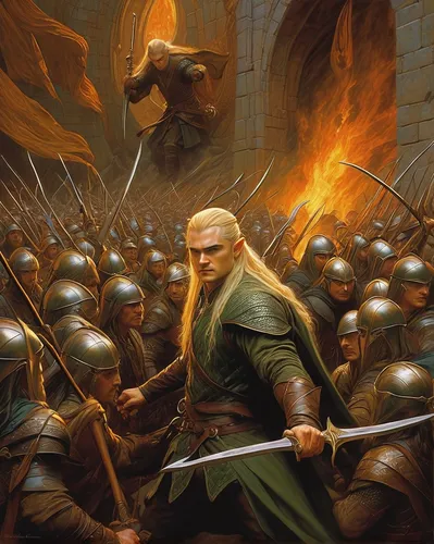 heroic fantasy,dwarf sundheim,prejmer,dragon slayer,patrol,guards of the canyon,wall,hall of the fallen,male elf,norse,smouldering torches,the storm of the invasion,cullen skink,viking,dragon fire,carpathian,dwarves,bordafjordur,defense,yuvarlak,Illustration,Realistic Fantasy,Realistic Fantasy 03