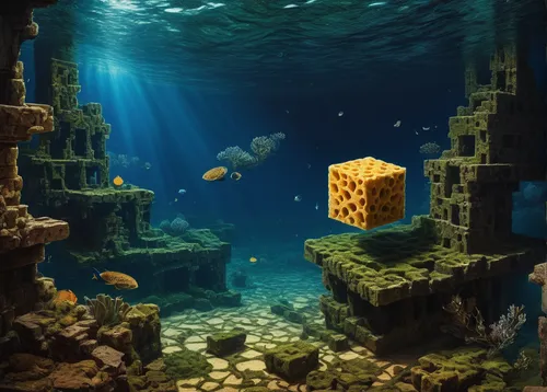 cube sea,underwater landscape,underwater background,underwater playground,ocean underwater,underwater oasis,cube background,reef tank,ocean floor,undersea,underwater world,coral reef,under the water,water cube,cubes,coral reefs,under the sea,the bottom of the sea,boxfish,seabed,Art,Classical Oil Painting,Classical Oil Painting 16