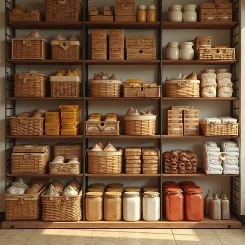 shelves,kitchen shop,pantry,shelving,storeroom,larder,apothecary,village shop,wooden buckets,general store,wooden shelf,kitchenware,dish storage,shelve,storage cabinet,product display,spice rack,apothecaries,cupboard,the shelf,Photography,General,Realistic