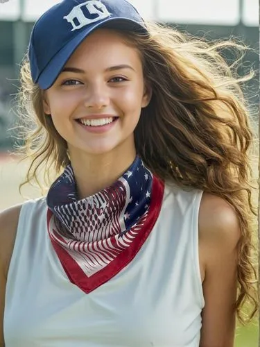 samantha troyanovich golfer,lpga,girl wearing hat,head cover,uncle sam hat,bandana,baseball cap,patriotic,lacrosse helmet,golfer,lacrosse protective gear,liberty cotton,women's hat,usa,patriot,golf player,liberia,women's lacrosse,american,golf course background