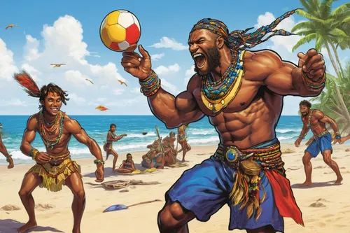 mesoamerican ballgame,beach ball,king coconut,luau,surival games 2,coconuts on the beach,beach soccer,beach sports,game illustration,beach basketball,erball,panamanian balboa,beach volleyball,coconut shells,beach defence,massively multiplayer online role-playing game,aztecs,holding a coconut,kongas,polynesian,Illustration,American Style,American Style 02