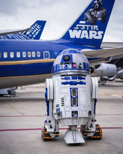 United Airlines partnership to promote the release of Star Wars: The Rise of Skywalker, includes an event a Houston Intercontinental Airport, a special plane and other activities,r2d2,r2-d2,starwars,b