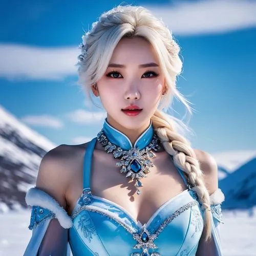 elsa,ice princess,yuanji,ice queen,jaina,eira,Conceptual Art,Daily,Daily 03