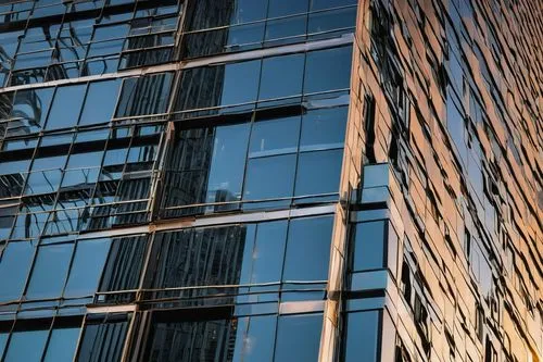 Daniel Barber architecture, modern skyscraper, sleek lines, silver glass, steel beams, luxurious penthouse, cityscape, urban jungle, sunset hour, warm golden light, dramatic shadows, low-angle shot, 3