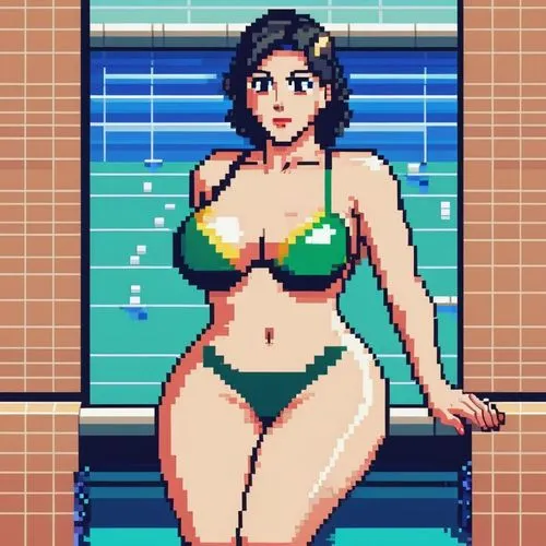 retro woman,retro girl,pixel art,vidya,eldena,pixel cells,retro women,retro,pixelation,retro frame,retro styled,bathing suit,pixel,retro background,pixels,swimsuit,pixelgrafic,swim suit,summer swimsuit,pao,Unique,Pixel,Pixel 01