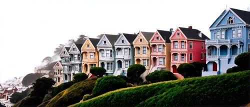 row houses,balamory,duboce,row of houses,rowhouses,houses clipart,wooden houses,haight,boardinghouses,townhouses,dollhouses,sanfrancisco,doghouses,houses silhouette,ashbury,sausalito,houses,townhomes,blocks of houses,townscapes,Photography,Fashion Photography,Fashion Photography 20