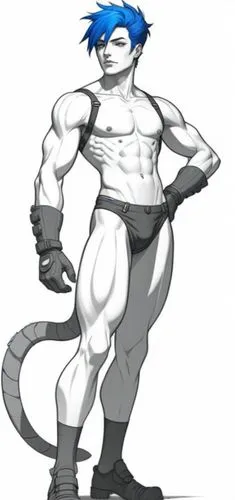 sportacus,wrestler,male poses for drawing,male character,digitigrade,musclebound