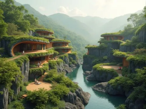 tigers nest,shaoming,asian architecture,wudang,hushan,fallingwater,fantasy landscape,teahouse,qingming,qingcheng,rivendell,guilin,futuristic landscape,haicang,yangling,shangrila,shangri,japan landscape,cliffside,xinglong,Photography,General,Realistic