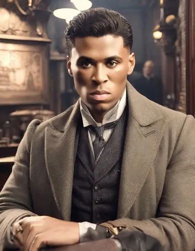 boseman,a black man on a suit,denzel,booker,crabbe,micheaux,Photography,Realistic