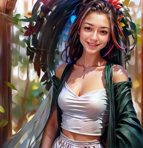 girl in a wreath,digital painting,fantasy portrait,world digital painting,wreath of flowers,sakura wreath,girl in flowers,portrait background,vietnamese woman,girl portrait,blooming wreath,lotus art drawing,digital art,flower painting,floral wreath,custom portrait,colorful floral,wreath,photo painting,beautiful girl with flowers