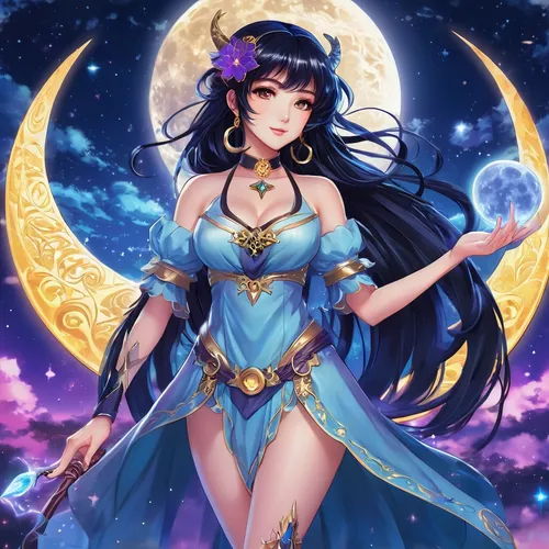 zodiac sign libra,luna,libra,moon and star background,goddess of justice,zodiac sign gemini,queen of the night,zodiac sign leo,lunar,easter banner,fantasia,ursa major zodiac,constellation unicorn,celestial event,elza,aurora,halloween banner,virgo,merlin,cg artwork,Illustration,Japanese style,Japanese Style 03