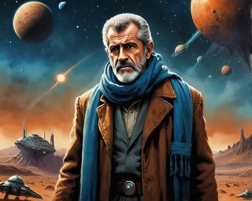 george lucas,sci fiction illustration,cg artwork,doctor who,the wanderer,obi-wan kenobi,portrait background,the doctor,twelve,dr who,sci fi,emperor of space,grey fox,theoretician physician,background image,eleven,admiral von tromp,sci-fi,sci - fi,solo,Conceptual Art,Sci-Fi,Sci-Fi 20