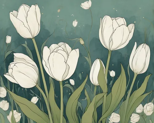 tulip background,white tulips,snowdrop anemones,snowdrops,wild tulips,springtime background,snowdrop,tulip flowers,tulip white,floral digital background,white water lilies,tulips,spring background,lilies,galanthus,jonquils,lilies of the valley,lillies,scattered flowers,lilly of the valley,Illustration,Black and White,Black and White 02