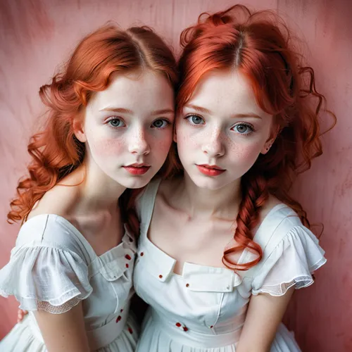 redheads,porcelain dolls,redhead doll,little girls,two girls,joint dolls,vintage boy and girl,red-haired,vintage girls,beautiful photo girls,children girls,ginger family,young women,little angels,gothic portrait,vintage children,shades of red,portrait photographers,red double,little boy and girl,Illustration,Abstract Fantasy,Abstract Fantasy 07