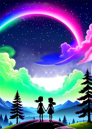 rainbow jazz silhouettes,rainbow background,couple silhouette,rainbow and stars,rainbow pencil background,silhouette art,rainbow clouds,children's background,unicorn background,crayon background,aurora borealis,aurora colors,wlw,pot of gold background,beautiful wallpaper,tanabata,auroras,map silhouette,colorful background,starlighters,Unique,3D,3D Character