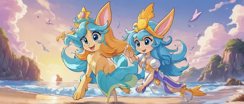 merfolk,mermaid background,two dolphins,two fish,ocean paradise,prince and princess,skylander giants,mermaid vectors,water-the sword lily,island residents,fairies,kawaii people swimming,three-lobed slime,diamond lagoon,fairy world,sea-life,mare and foal,sea slug,mermaids,lilo,Illustration,Japanese style,Japanese Style 07