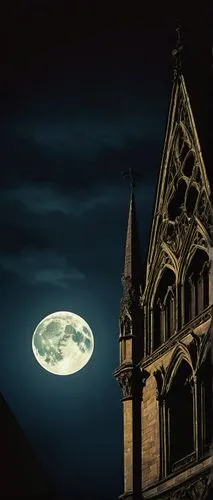 gothic church,haunted cathedral,moonlit night,halloween background,dark gothic mood,gothic,ravenloft,moonlit,neogothic,hallows,super moon,nocturne,gothic style,black church,night image,arkham,the black church,gothicus,notre,lune,Art,Artistic Painting,Artistic Painting 06