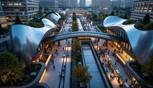 futuristic architecture,biopolis,futuristic art museum,heatherwick,zeil,safdie,mvrdv,transbay,morphosis,taikoo,dongdaemun,sanlitun,walt disney concert hall,hammerson,skywalks,koolhaas,walbrook,crossrail,skybridge,hearst