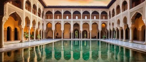 alhambra,alcazar of seville,umayyad palace,inside courtyard,deruta,mahdavi,iranian architecture,alcazar,sevilla,persian architecture,quasr al-kharana,la kasbah,orangerie,piscina,courtyard,kashan,kanawa,hala sultan tekke,reflecting pool,mikvah,Art,Artistic Painting,Artistic Painting 42