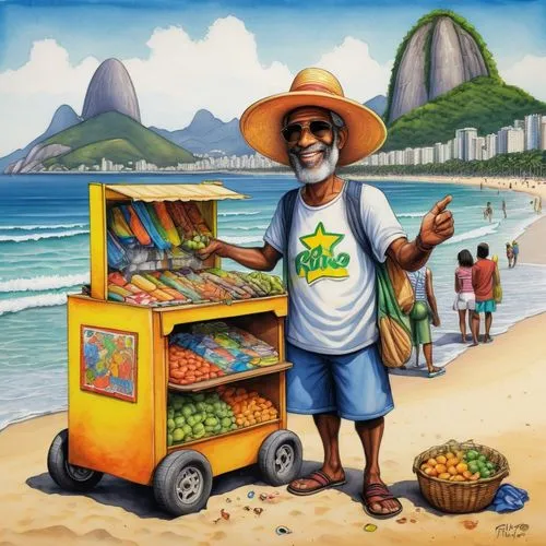 brazilian food,fruit stand,brazilian beach,copacabana,vendors,olodum,brazil nuts,fruit stands,samba,rio de janeiro,brasil,caipirinha,samba deluxe,vendor,hippy market,brazil brl,brazil,david bates,sobrassada,latin american food,Art,Classical Oil Painting,Classical Oil Painting 34