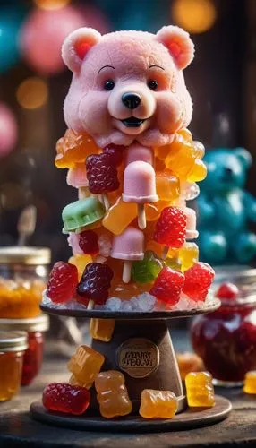 gummybears,dolly mixture,gummy bear,gummy bears,3d teddy,candied fruit,scandia bear,gummies,hand made sweets,cute bear,frutti di bosco,pandoro,delicious confectionery,chinese rose marshmallow,mandarin cake,gelatin dessert,novelty sweets,marzipan figures,confectionery,french confectionery,Photography,General,Cinematic
