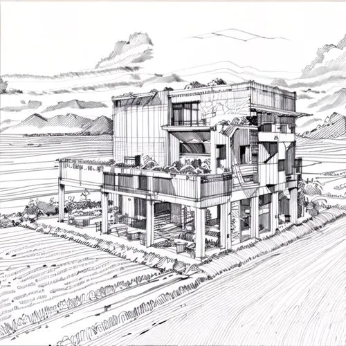 sketchup,revit,hashima,house drawing,concrete plant,arcology,3d rendering,unbuilt,elphi,habitat 67,archigram,iter,constructora,formwork,constructor,autodesk,docomomo,contruction,redevelop,wireframe