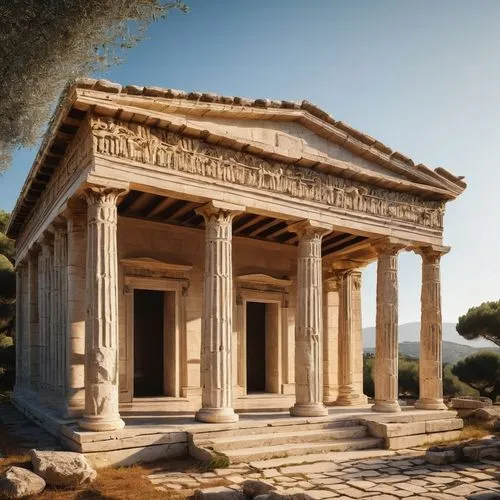 greek temple,roman temple,temple of diana,panagora,tempio,artemis temple,amphipolis,metapontum,house with caryatids,palmyra,capitolium,gennadius,caesonia,mausolea,leptis,erechtheion,pyrrho,palatino,degania,caesarion,Illustration,Paper based,Paper Based 16