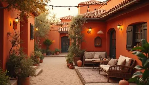 patios,hacienda,patio,courtyard,courtyards,terraza,casa,marrakech,marrakesh,inside courtyard,cabanas,palmilla,tlaquepaque,terracotta tiles,casitas,santa barbara,la kasbah,cabana,terracotta,warm colors,Photography,General,Realistic