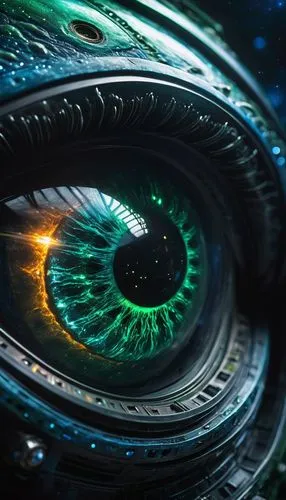 robot eye,cosmic eye,eye,peacock eye,hal,seye,Conceptual Art,Fantasy,Fantasy 11