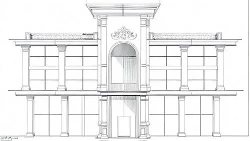 corinthian order,doric columns,garden elevation,classical architecture,art nouveau design,entablature,facade panels,columns,multi-story structure,facade painting,art nouveau,palais de chaillot,facade lantern,kirrarchitecture,triumphal arch,ancient roman architecture,architect plan,details architecture,architectural detail,architectural style,Design Sketch,Design Sketch,Hand-drawn Line Art