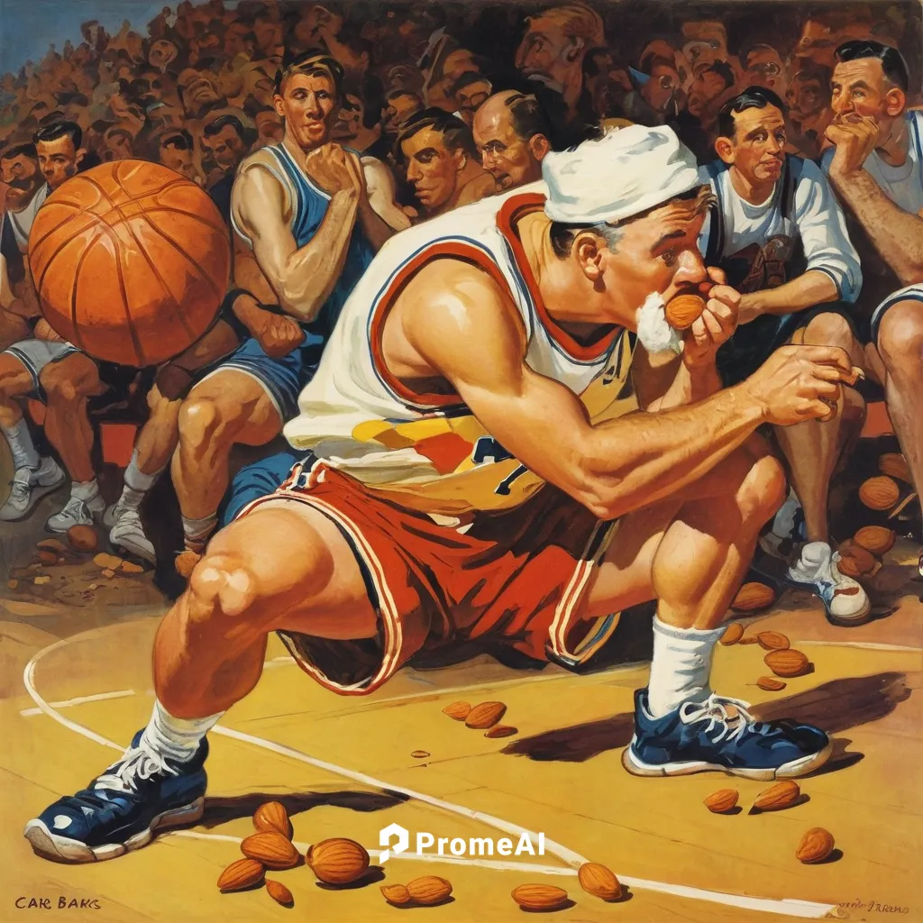 Weird basketball player eating almonds,basketball player,outdoor basketball,basketball,woman's basketball,basketball autographed paraphernalia,game illustration,traditional sport,youth sports,sports c