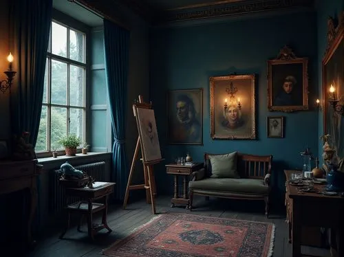 victorian room,danish room,blue room,sitting room,ornate room,chiaroscuro,study room,the living room of a photographer,great room,mauritshuis,interiors,interior decor,victorian,dandelion hall,furnishings,wade rooms,paintings,royal interior,art gallery,dining room,Photography,General,Realistic