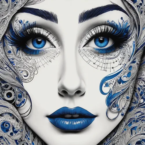 blue enchantress,silvery blue,cobalt blue,blue butterfly,blue and white porcelain,masquerade,ojos azules,blue white,the blue eye,deep blue,blue painting,masque,mystique,blue fish,women's eyes,blue peacock,bodypainting,venetian mask,blue eyes,eyes makeup,Illustration,Vector,Vector 21