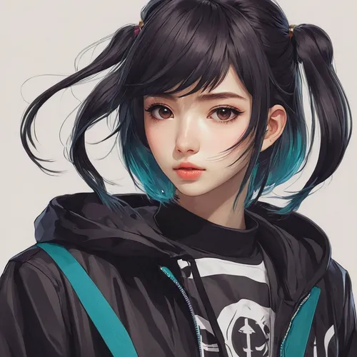 hatsune miku,miku,mulan,hong,nico,anime girl,cyan,oriental girl,vector girl,geisha,girl portrait,kawaii panda,teal,hinata,ying,persona,mukimono,turquoise,piko,hoodie,Illustration,Realistic Fantasy,Realistic Fantasy 07