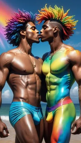 gay love,glbt,gay pride,black couple,inter-sexuality,gay couple,lgbtq,gay men,luv is luv,homosexuality,bodypainting,pride parade,adam and eve,neon body painting,amorous,body painting,bodypaint,hot love,hypersexuality,man and woman,Illustration,Black and White,Black and White 03