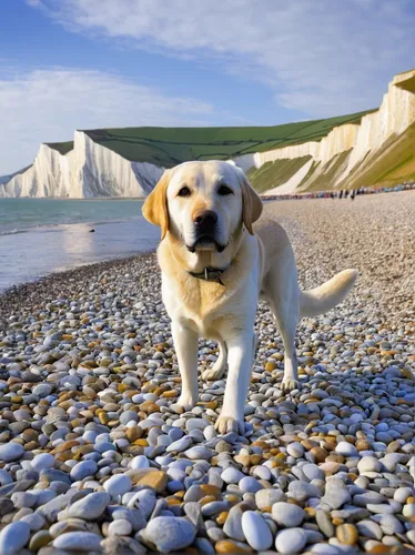 beachy head,stray dog on beach,jurassic coast,seven sisters,white cliffs,labrador,anatolian shepherd dog,chalk cliff,pet vitamins & supplements,blonde dog,dorset,chesil beach,beach dog,durdle door,pyrenean mastiff,artois hound,english channel,ancient dog breeds,cheerful dog,dog photography,Art,Artistic Painting,Artistic Painting 38