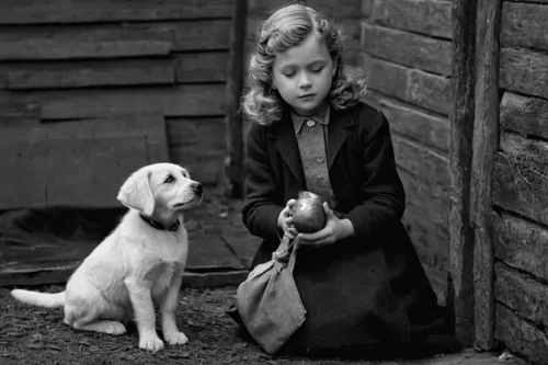 girl with dog,mary pickford - female,boy and dog,lillian gish - female,the little girl,silent screen,kennel club,mary pickford,shirley temple,foundling,silent film,vintage boy and girl,british actress,wild strawberries,little boy and girl,dolly mixture,girl with bread-and-butter,puppy pet,nipper,little girl,Photography,Black and white photography,Black and White Photography 11