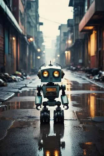 minibot,bladerunner,robotic,brickowski,spybot,robotlike,robot,terminator,funko,lambot,lego background,danbo,nybot,mech,walle,cyberpunk,robotics,robotix,hotbot,walking in the rain,Photography,General,Realistic