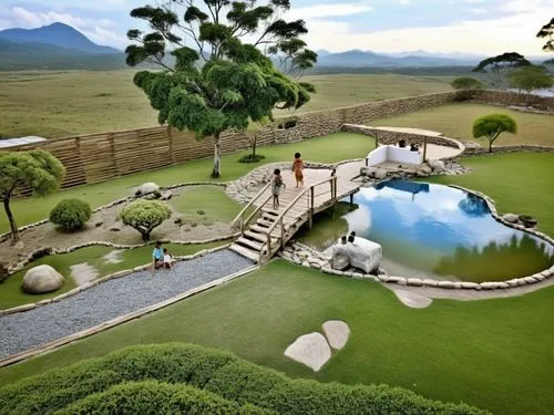 guacamayos people family
,people walking on bridge leading to the small pond,landscape designers sydney,landscape design sydney,swaziland,cottars,landscaped,garden design sydney,lesotho,garden route,d