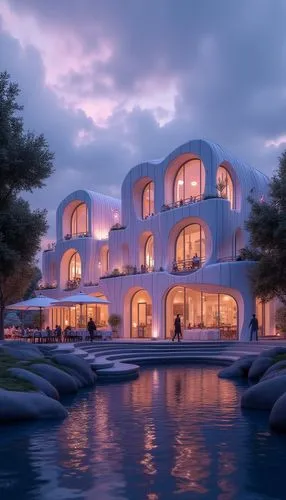 cube stilt houses,luxury hotel,dreamhouse,jumeirah beach hotel,luxury property,largest hotel in dubai,Illustration,Retro,Retro 23